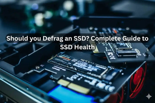 Close-up view of Matrix NVMe SSDs installed on a motherboard inside a desktop PC