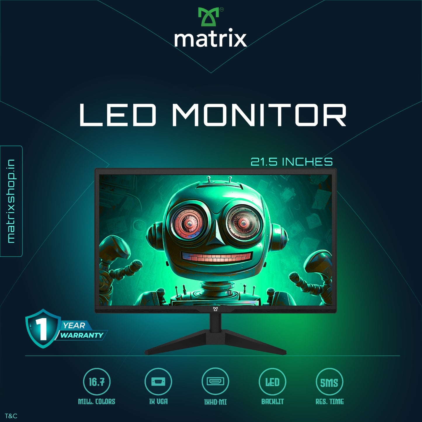 Matrix VisionMax 21.5" LED Monitor