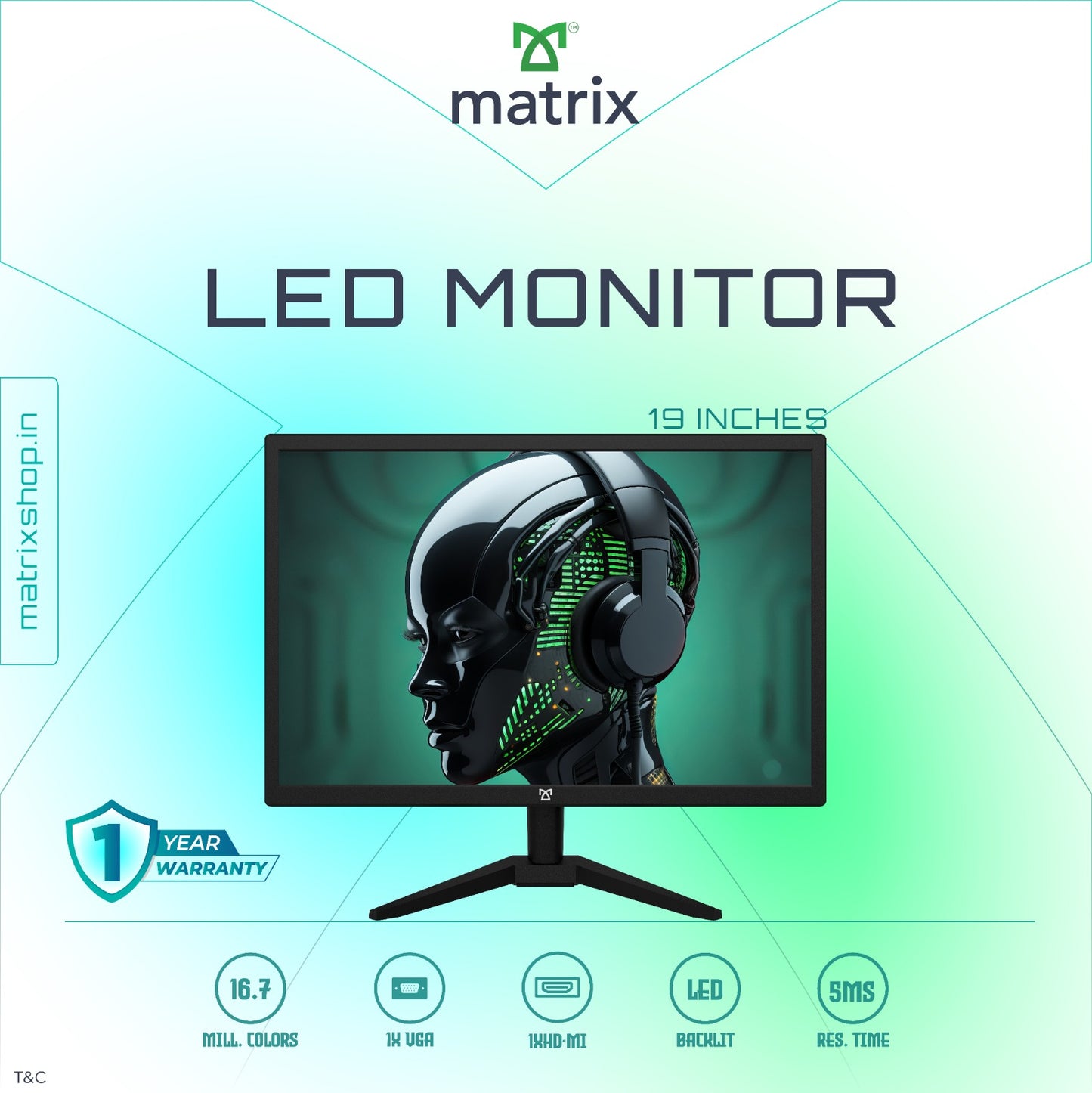 Matrix VisionEdge 19" LED Monitor