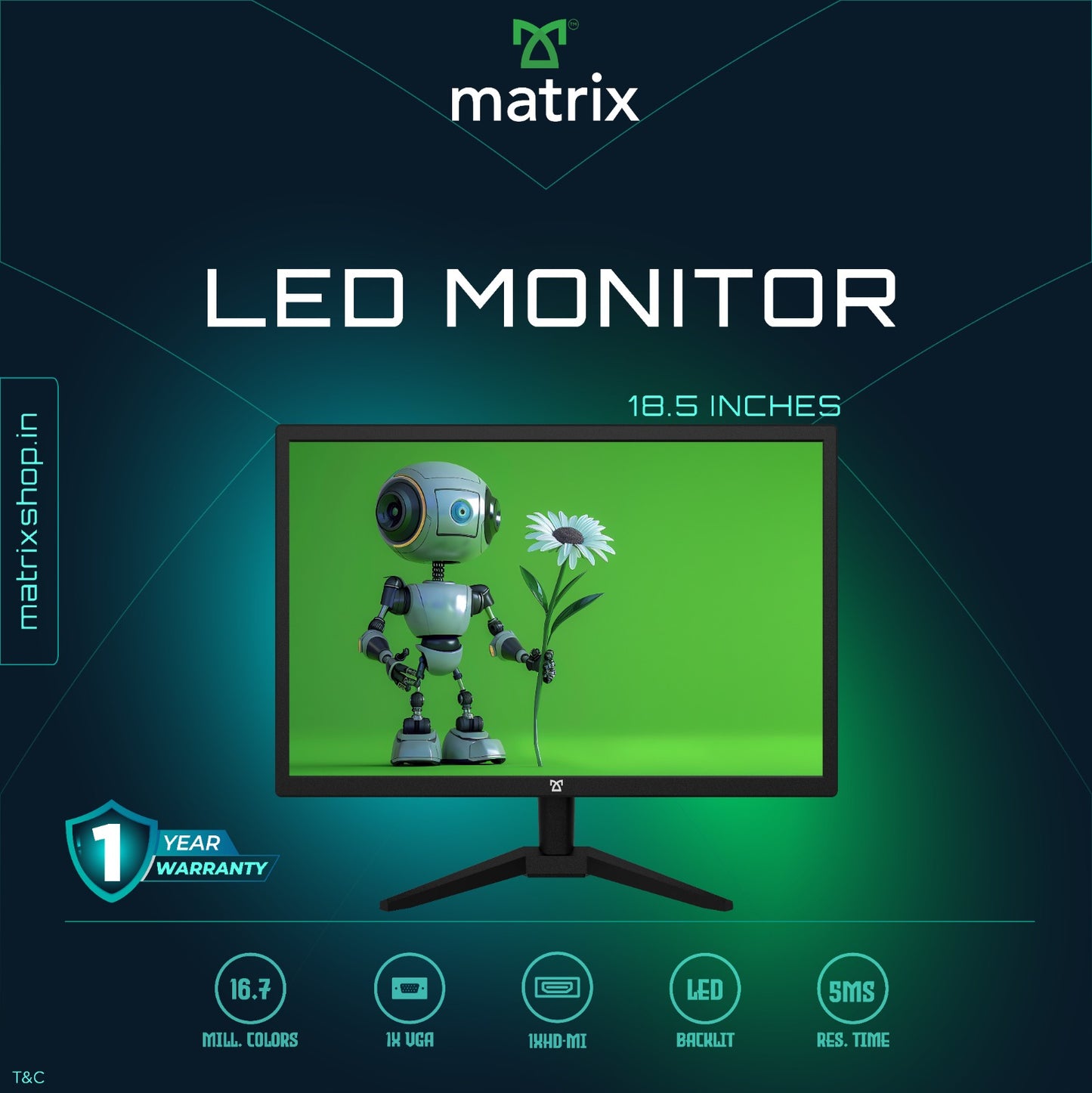 Matrix VisionLite 18.5" LED Monitor