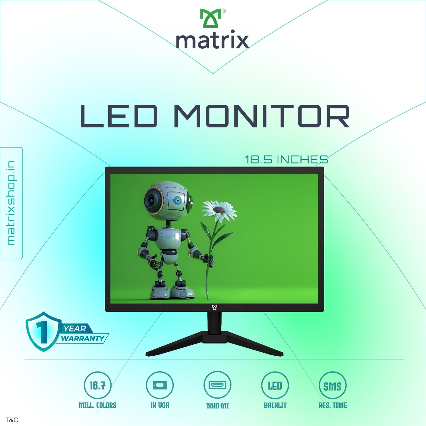 Matrix VisionLite 18.5" LED Monitor