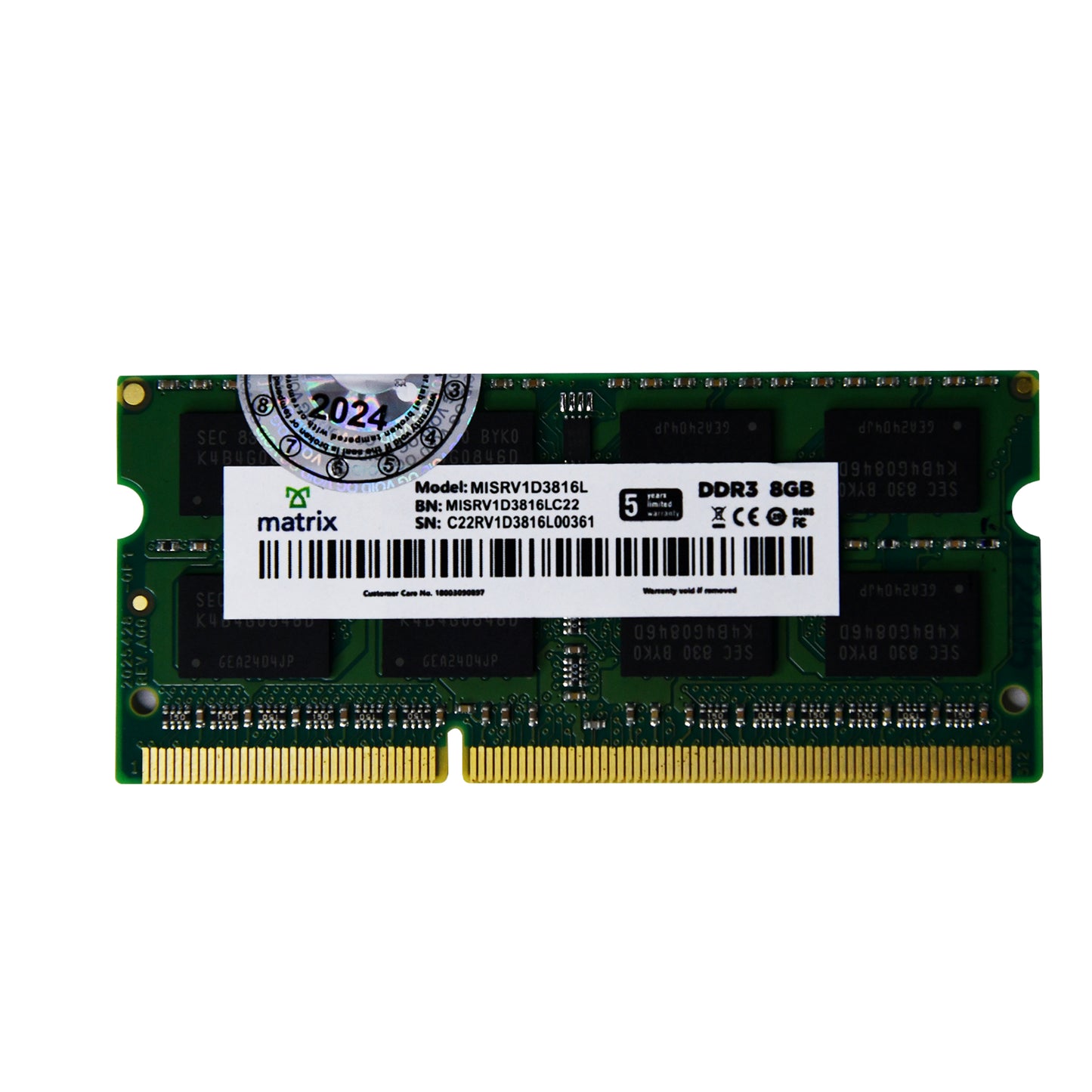 8GB DDR3 SO-DIMM RAM for Laptop