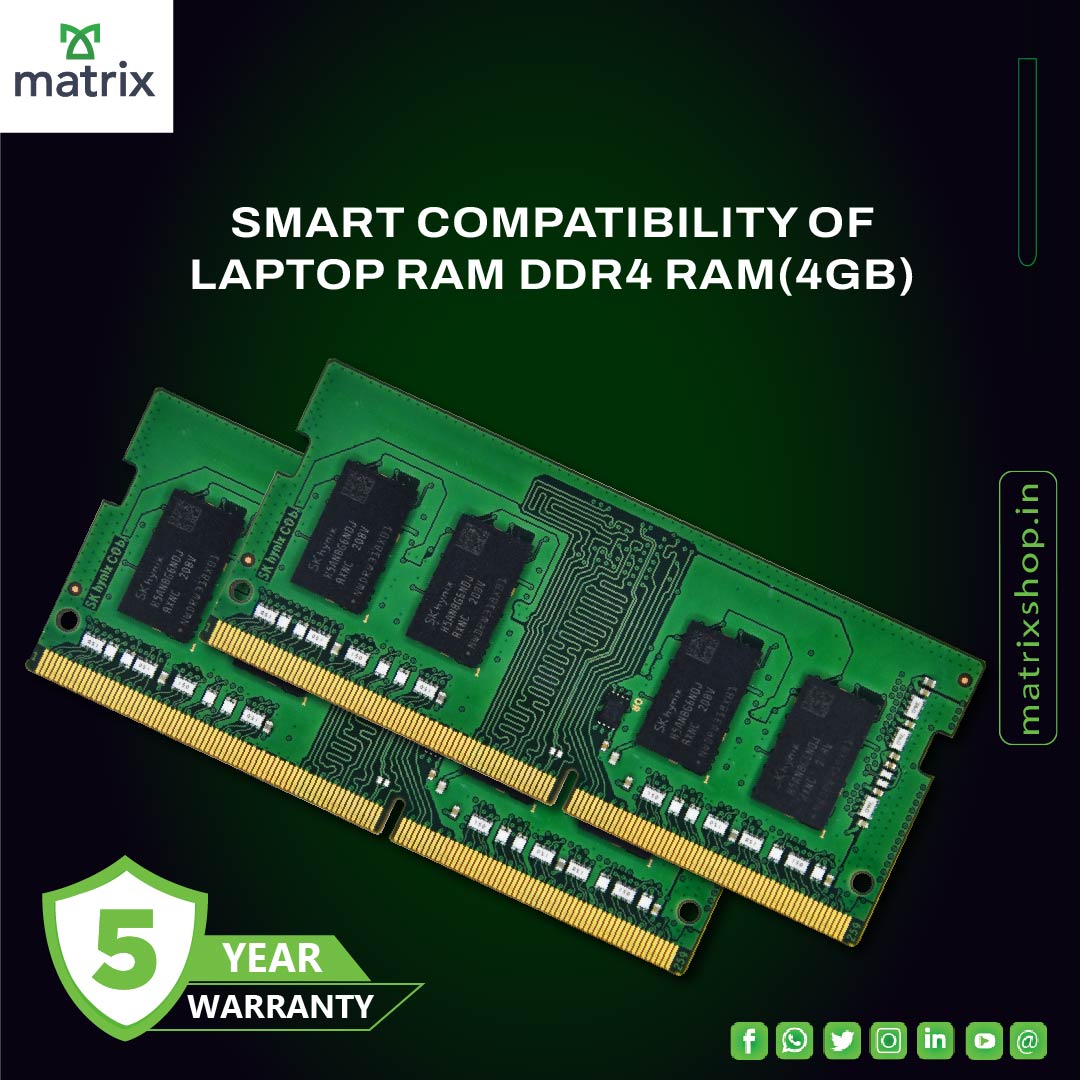 Ram Form Matrix Shop Matrix DDR4 4GB RAM for Laptop 2666MHz – Buy